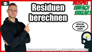 Residuen berechnen Statistik [upl. by Einallem]