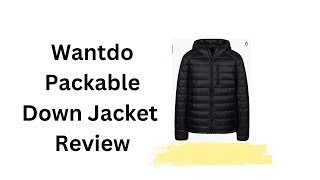 Wantdo Packable Down Hooded Puffer Jacket CHEAP PUFFER [upl. by Ayanahs]