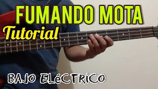 FUMANDO MOTA  Tutorial Bajo Eléctrico con Adornos  Los Lara [upl. by Serdna]