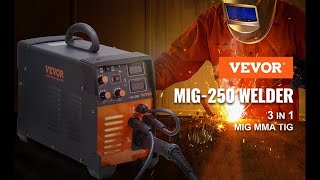 Test objectif du poste a souder MIG MMA LIFT TIG 250 A VEVOR [upl. by Rogovy]