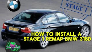 How to install a stage 1 remap on a BMW 318d M Sport Business Edition [upl. by Rolan160]