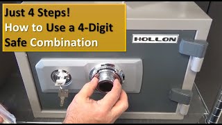 How to Open a Safe With 4 Number Combination [upl. by Ayana]