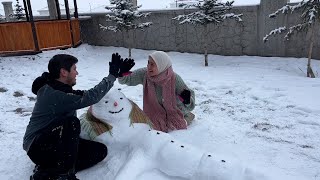 Ailemizle Ağrı Patnos ta KAR TATİLİ ☃️ VLOG ❄️ [upl. by Nossah]