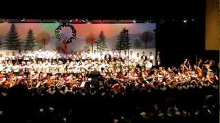 WVHS quotA Christmas Festivalquot at Prism 2012 All band choirs and orchestra [upl. by Ayama661]