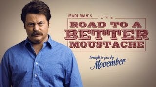 How to Grow a Moustache with Nick Offerman  Movember [upl. by Field414]