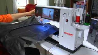 1821 BERNINA 830 sewing machine video instructions Jumbo Hoop  USB stick [upl. by Montagna458]