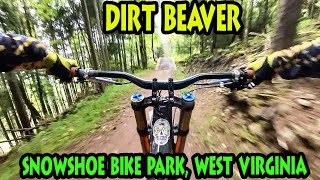 DIRT BEAVER Flow Trail Top to Bottom  Snowshoe Resort West Virginia mtb subscribe insta360 [upl. by Llemart]