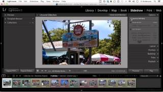 Adobe Lightroom 5 Tutorial  Working In The Slideshow Module [upl. by Aehsan]