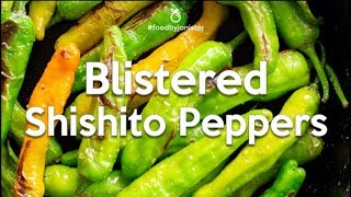 Blistered Shishito Peppers [upl. by Gernhard976]