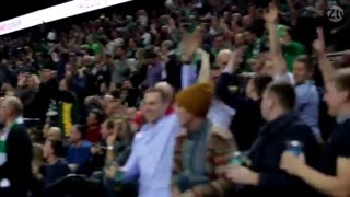 Kalnietis finishes third quarter with a halfcourt buzzerbeater [upl. by Ahsenhoj]