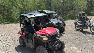 ORV TRAIL RIDING ON DRUMMOND ISLAND OFF ROAD TRUCKS QUADS DIRTBIKES [upl. by Kentiga]