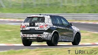 2015 BMW X5M F85 pushed hard during testing on the Nürburgring [upl. by Etterb]