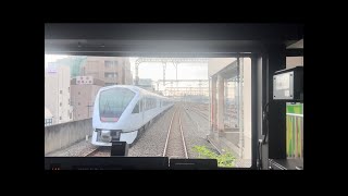 越谷駅を通過する「スペーシアX」 [upl. by Kristy286]