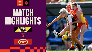 Richmond v Gold Coast Highlights  Round 6 2023  AFLW [upl. by Kirwin]