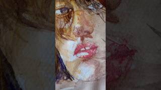 Lápices acuarelables Portrait watercolor acuarela акварель Aquarell [upl. by Main]