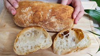 The recipe belongs to my grandmother The whole family will love this ciabatta recipe [upl. by Dnomayd231]