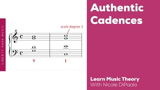 Authentic Cadences  Learn Music Theory 3  Video Lesson [upl. by Lamphere]