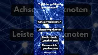 Top 5 der größten Lymphknoten youtubeshorts top5 lymphknoten körper fakten [upl. by Ariaic]