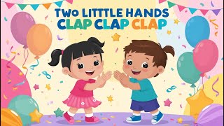 quotTwo Little Hands Clap Clap 🎶  Fun Action Rhyme for Kids amp Toddlersquot [upl. by Einad]