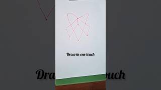 Draw in one touch onetouch shortvideo MK art and craft [upl. by Phip]