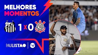 NEYMAR ESTEVE NA VILA VIU JOÃO PAULO FECHAR O GOL E O TIMÃO SE COMPLICAR SANTOS 1X0 CORINTHIANS [upl. by Eelegna121]