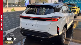 New Tata Harrier Facelift 2024 🔥 2nd Top Model  Fearless in White amp Black DualTone colour  Review [upl. by Reffinnej]