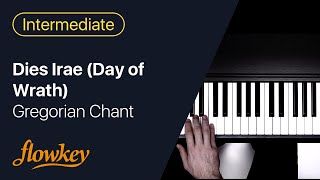 Dies Irae Day of Wrath – Gregorian Chant Easy Piano Tutorial [upl. by Adelina]