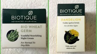 Biotique Night Cream Review  Biotique Ageless Serum Review [upl. by Alexia]