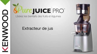 Présentation de l’extracteur de jus Pure Juice PRO JMP800SI de Kenwood [upl. by Hanan]