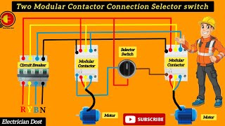 Two Modular Contactor Connection Selector Switch [upl. by Neenaej]