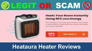 Heataura Heater Reviews  Nov 2024 Beware of Scam Watch Now [upl. by Yrahcaz]