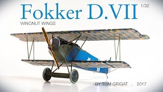 Wingnut Wings Fokker DVIIearly 132 Stopmotion [upl. by Peery]