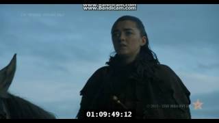 Game Of Thrones 7x04 Arya Returns To Winterfell Arya Reunites With Sansa And Bran [upl. by Annid]