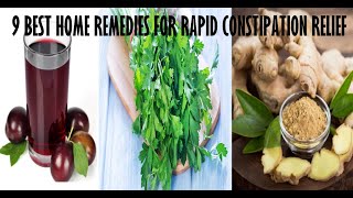 9 Best Home Remedies For Rapid Constipation Relief [upl. by Jamill]