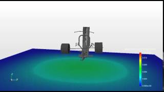 Drop of a Barbell  Harmonic FEA Simulation with SimScale [upl. by Ultima795]