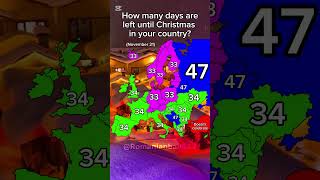 How many days are left until Christmas in your country mapping [upl. by Bonne]