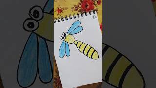 How to Draw Insect 🐝🦋drawing art viralvideo trending shorts [upl. by Gilmer]