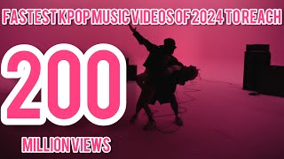 Top3Fastest kpop music videos of 2024 to reach 200 million viewsapt rosé brunomars [upl. by Zeret]