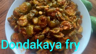 dondakaya frydondakaya vepuduin Telugu recipe [upl. by Susan836]