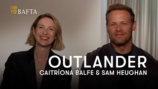 Outlanders Sam Heughan declares Caitríona Balfe an honorary Scot  BAFTA [upl. by Adian184]