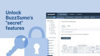 quotSecretquot BuzzSumo features [upl. by Lauer]