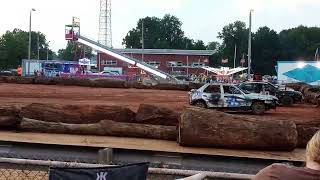 Tompkinsville kentucky 2024 fair demolitionderby compact class pt1 [upl. by Salahcin23]