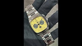 小さな時計屋さんより発色のいいイエローダイヤル！【100本限定】GLASHUTTE ORIGINAL グラスヒュッテオリジナル セブンティーズ【13702140270】のご紹介です！ [upl. by Eniretak]