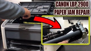 Canon LBP 2900 Printer Paper Jam Repair [upl. by Kerns867]