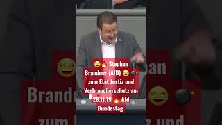 🔥 Stephan Brandner AfD 😂 💣 zum Etat Justiz und Verbraucherschutz am 281119 🔥 Afd Bundestag 😂🔥💣 [upl. by Spratt]