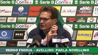 Verso Foggia  Avellino Novellino in conferenza stampa [upl. by Locke]