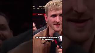 Logan Paul disrespects Mike Tyson after fight 😱 boxing loganpaul miketyson [upl. by Nnaeitak865]