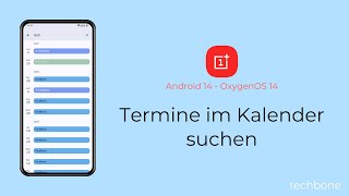 Termine im Kalender suchen  OnePlus Android 14  OxygenOS 14 [upl. by Blunt]