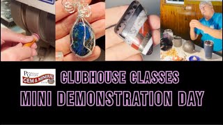 Our Clubhouse Classes Demonstration  Puyallyp Valley Gem amp Mineral Club  Washington Rock Club [upl. by Sumer]