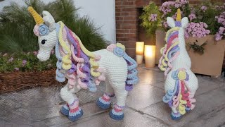 NIKY LA UNICORNIO AMIGURUMI  TUTORIAL 13 [upl. by Annayd]